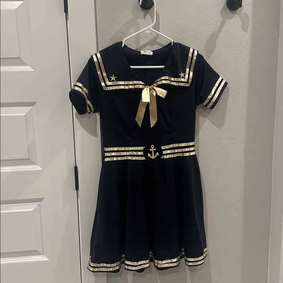 Source Unknown Dresses & Skirts - EUC Women’s Size M Medium Patriotic Navy Sailor Halloween Costume Pin-Up Dress